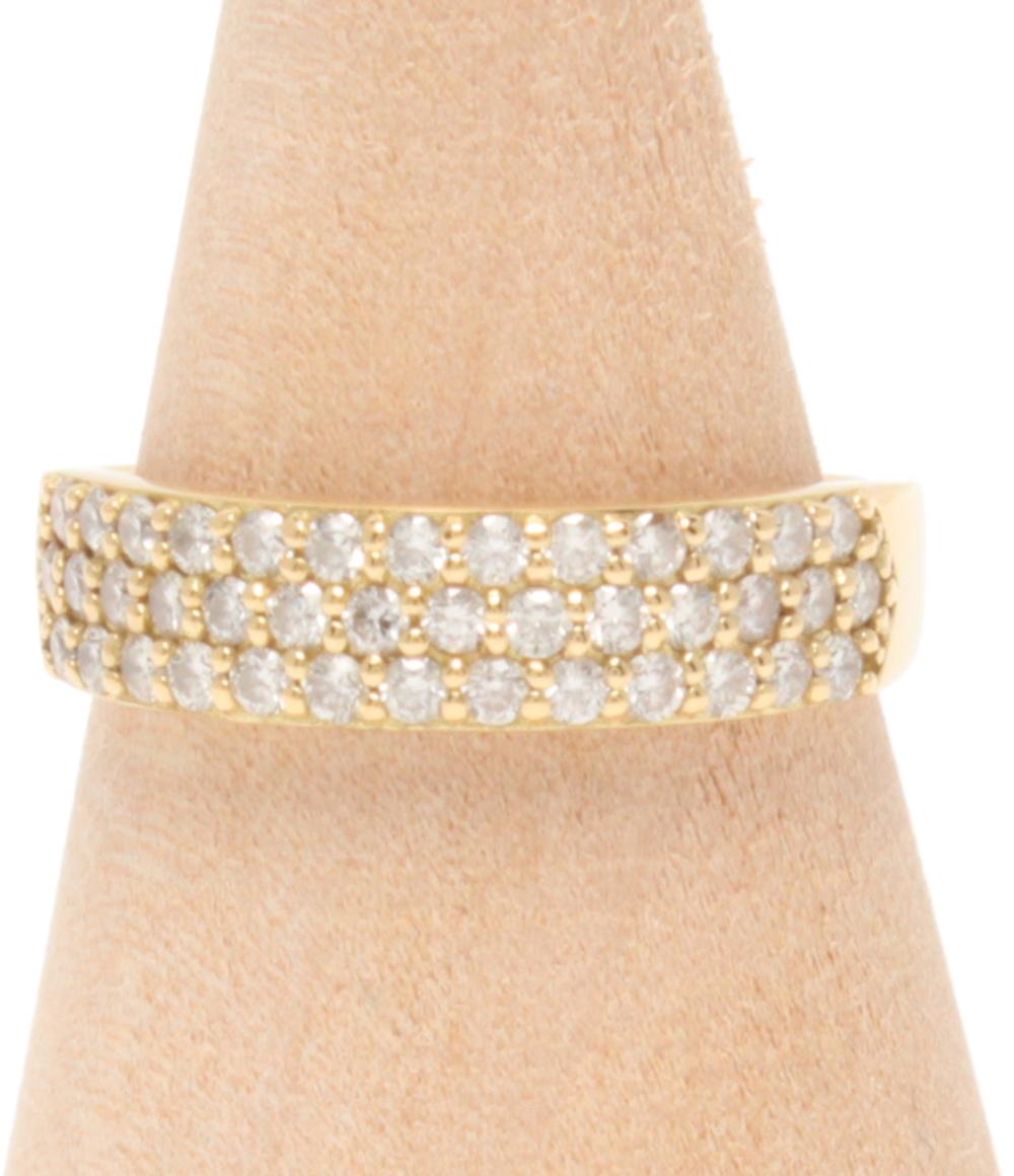 美品 リング 指輪 K18 ダイヤ 0.50ct レディース SIZE 11号