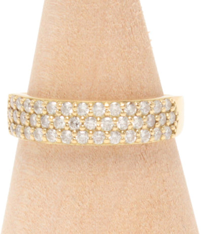 美品 リング 指輪 K18 ダイヤ 0.50ct レディース SIZE 11号