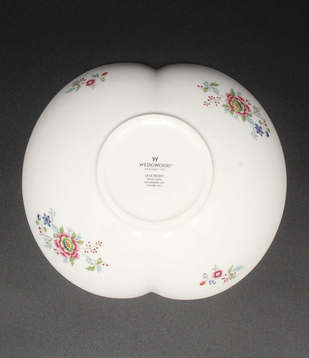 美品 WEDGWOOD マリアージュボール 皿 20cm レースピオニー ウエッジウッド