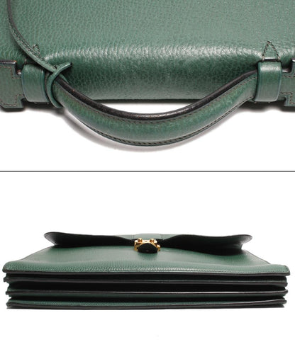 エルメス ビジネスバッグ ブリーフケース □B刻印 ゴールド金具 サックアデペッシュ 38 トゴ メンズ HERMES