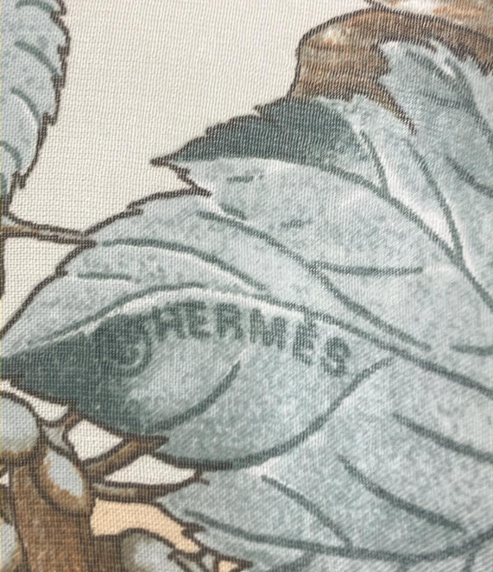 HERMES スカーフ カレ90 シルク 100% AU COEUR DES BOIS レディース エルメス