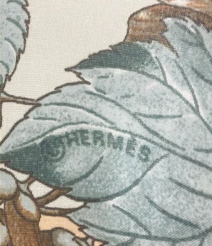 HERMES スカーフ カレ90 シルク 100% AU COEUR DES BOIS レディース エルメス