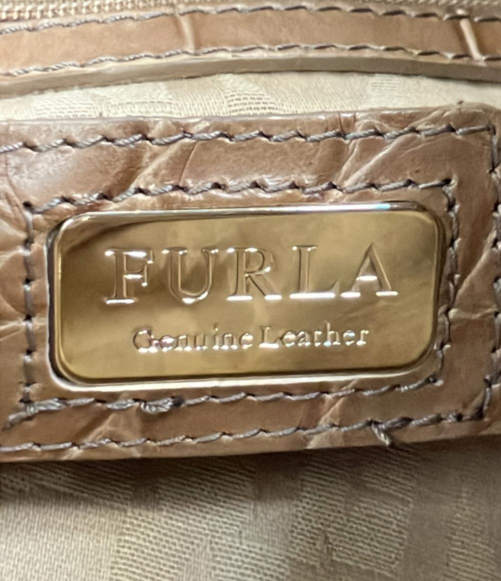 Furla ハンドバッグ トートバッグ レザー クロコ型押し レディース フルラ