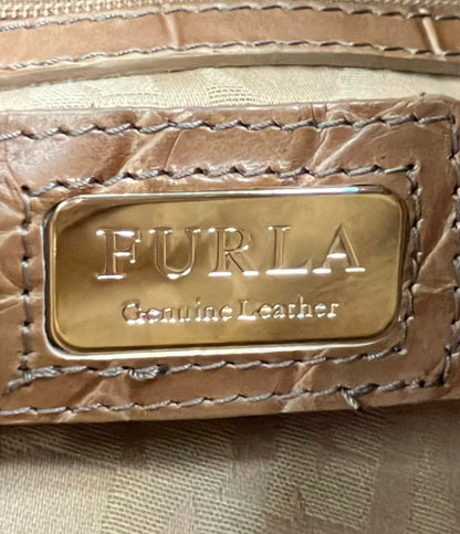 Furla ハンドバッグ トートバッグ レザー クロコ型押し レディース フルラ