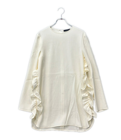 美品 YOKO CHAN ロングスリーブサイドラッフルブラウス YCB-621-265 レディース SIZE 38 (S) ヨーコチャン