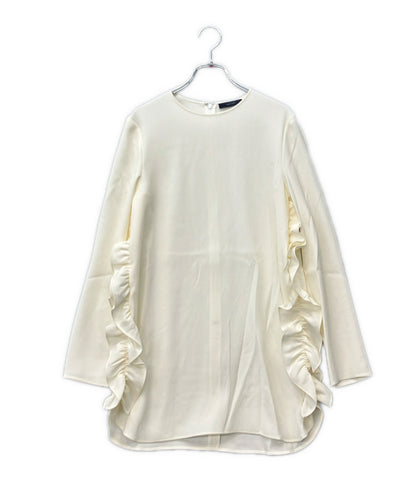 美品 YOKO CHAN ロングスリーブサイドラッフルブラウス YCB-621-265 レディース SIZE 38 (S) ヨーコチャン