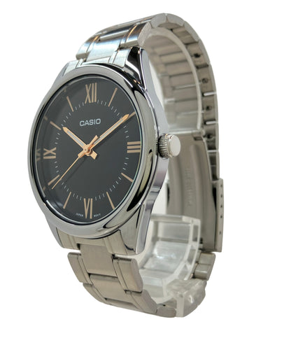 美品 CASIO 腕時計 クオーツ ブラック MTP-V005 メンズ カシオ