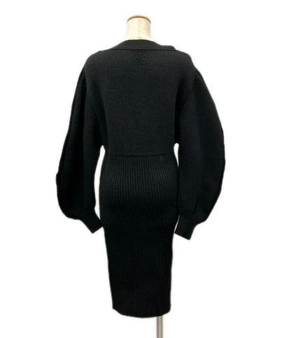 BOTTEGA VENETA 長袖ニットワンピース ダブルフェイス シェットランド タグ付き 677420 V1F50 レディース SIZE M ボッテガ・ヴェネタ