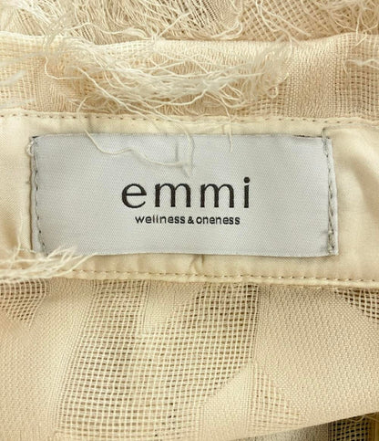 美品 エミ 長袖シアーショートブラウス レディース SIZE F Emmi