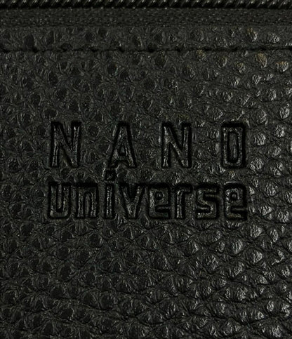 美品 ナノユニバース L字ファスナー長財布 メンズ nano universe