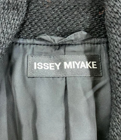 イッセイミヤケ ウール混切り替えツイードテーラードジャケット メンズ ISSEY MIYAKE