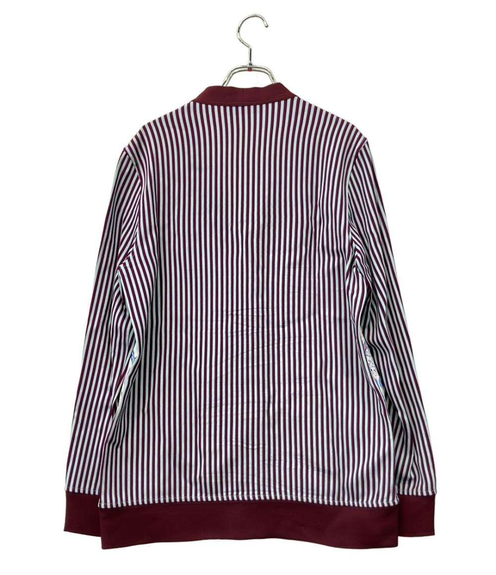 ETRO 長袖カーディガン フローラルプリント 袖背面ストライプ柄 Vネック フロントゴールドボタン 151-18602-4100 レディース SIZE 42 (L) エトロ