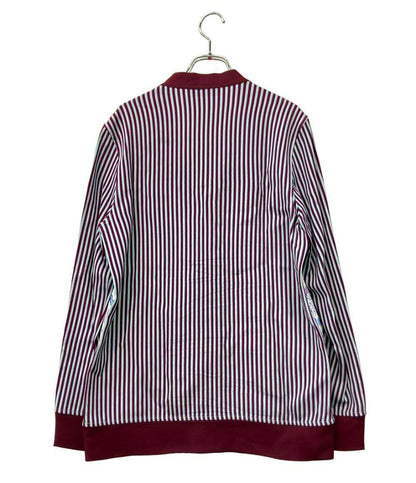 ETRO 長袖カーディガン フローラルプリント 袖背面ストライプ柄 Vネック フロントゴールドボタン 151-18602-4100 レディース SIZE 42 (L) エトロ