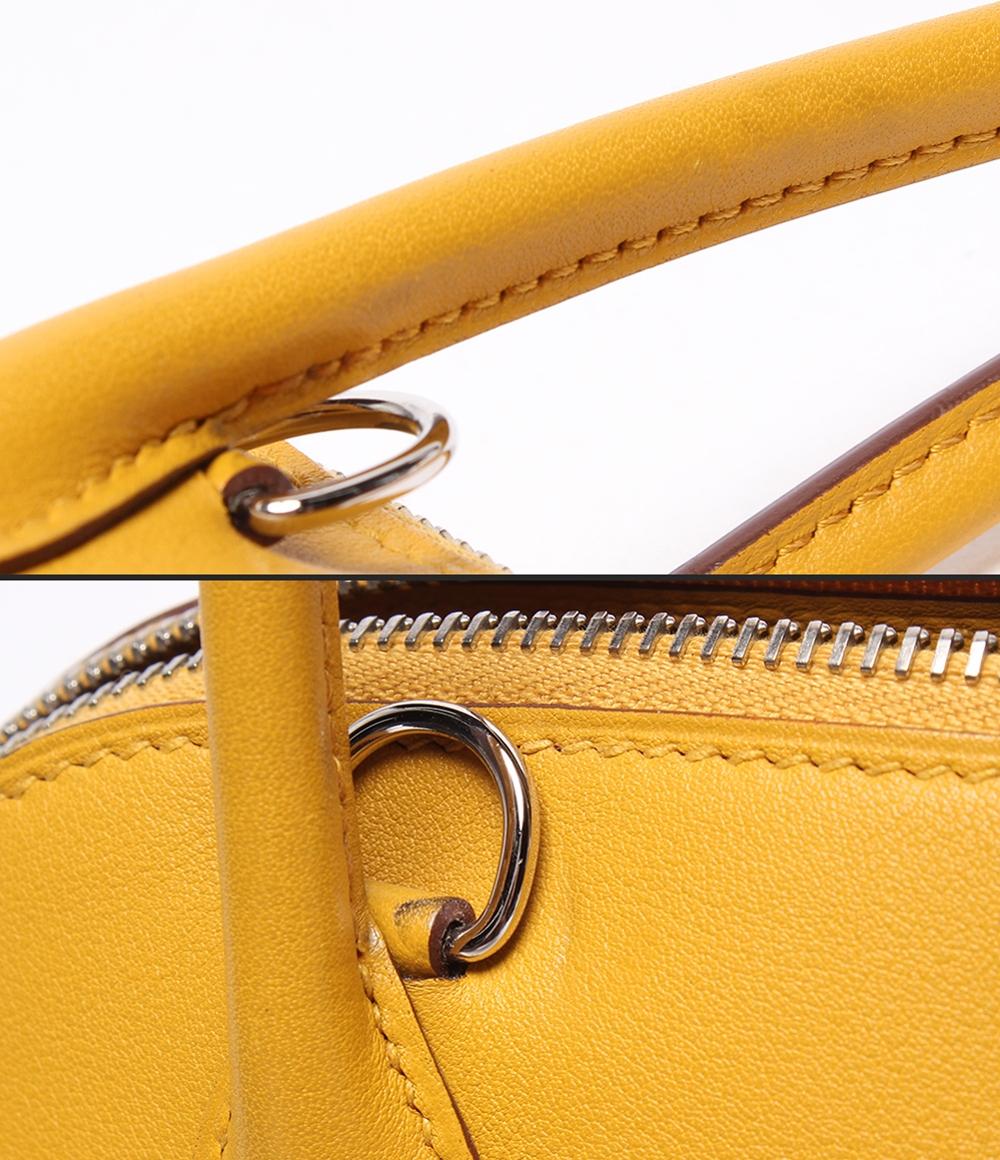 美品 HERMES 2way ハンドバッグ ショルダーバッグ 肩掛け シルバー金具 C刻印 ボリード27 レディース エルメス
