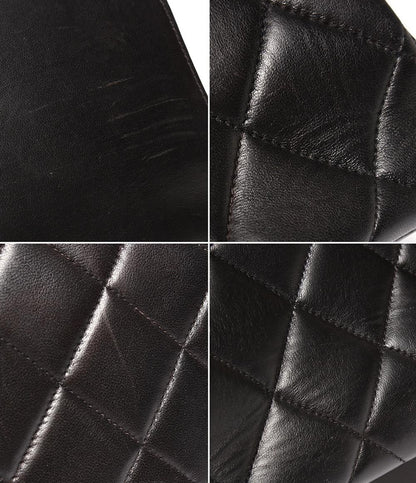 CHANEL ショルダーバッグ ダブルフェイス ダブルチェーン ラムスキン ゴールド金具 肩掛け デカマトラッセ 30 レディース シャネル