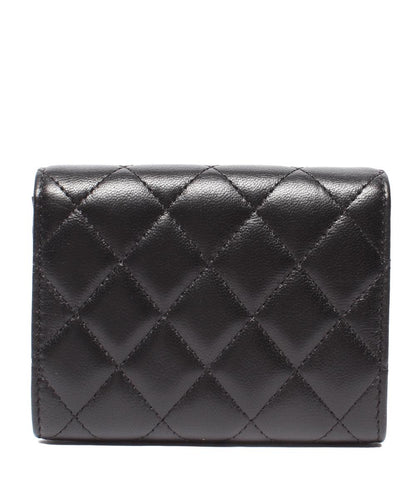 美品 CHANEL コンパクトウォレット コインケース カードケース カメリア 27番台 ゴールド金具 レディース シャネル