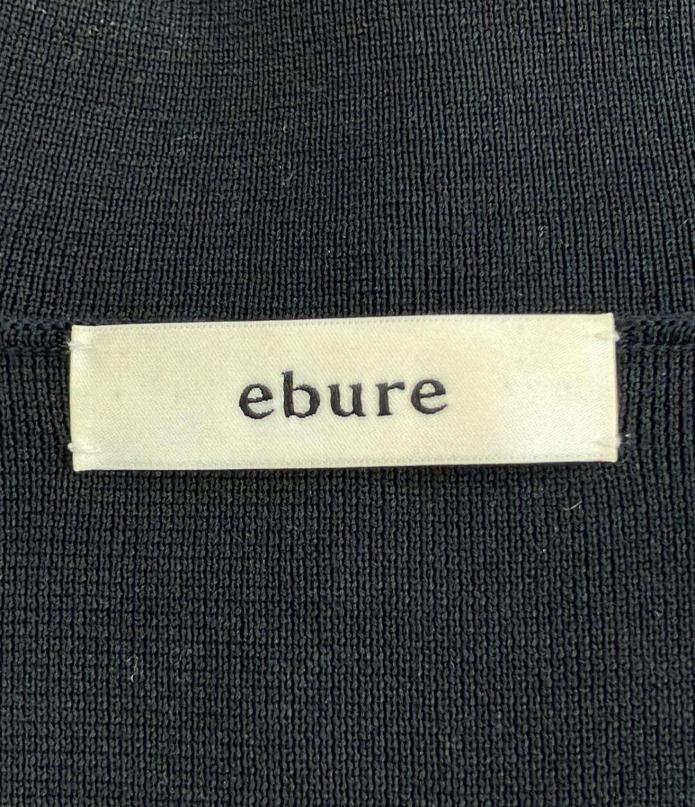ebure コットンシルク ニットジャケット レディース エブール