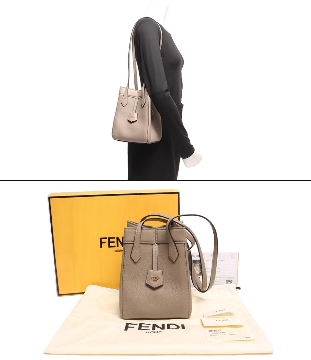 フェンディ レザーショルダーバッグ マグネット開閉式 ORIGAMI MINI オリガミ ミニ 8BS083 APZA F11WS レディース FENDI