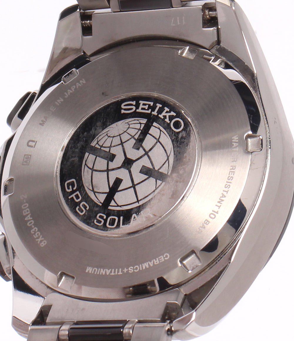 SEIKO 腕時計 アストロン ASTRON GPSソーラー ブラック 8X53-0AB0 メンズ セイコー