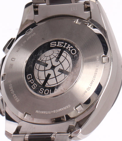 SEIKO 腕時計 アストロン ASTRON GPSソーラー ブラック 8X53-0AB0 メンズ セイコー
