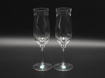 TIFFANY&Co. シャンパングラス 2点セット ペア スウィング ティファニー