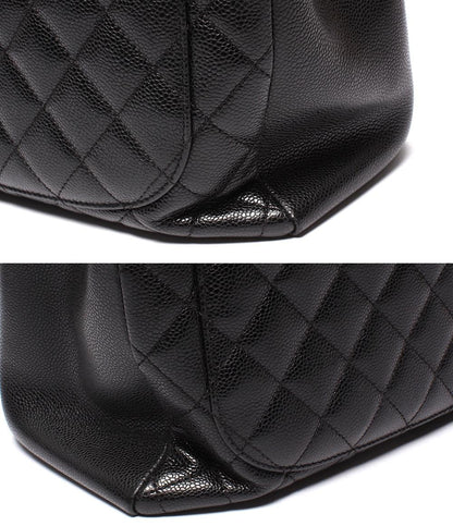 CHANEL チェーントートバッグ グランドショッピング GST シルバー金具 キャビアスキン マトラッセ レディース シャネル