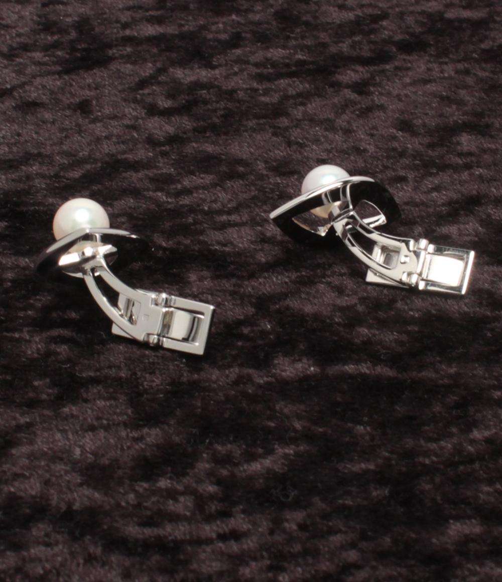 美品 MIKIMOTO カフス SV パール 7.3mm メンズ ミキモト
