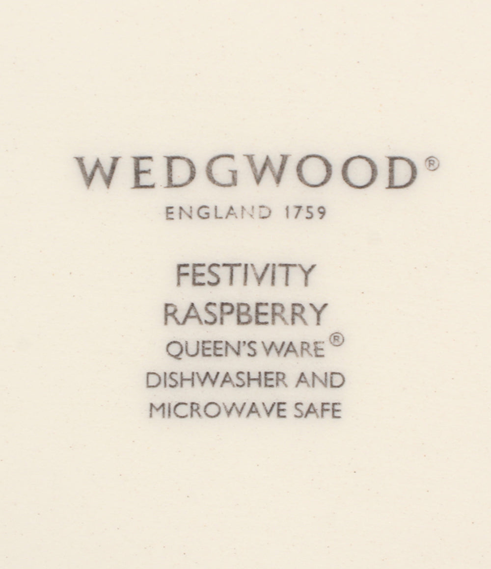 美品 WEDGWOOD プレート 皿 2点セット 21cm フェスティビティ ラズベリー ウェッジウッド