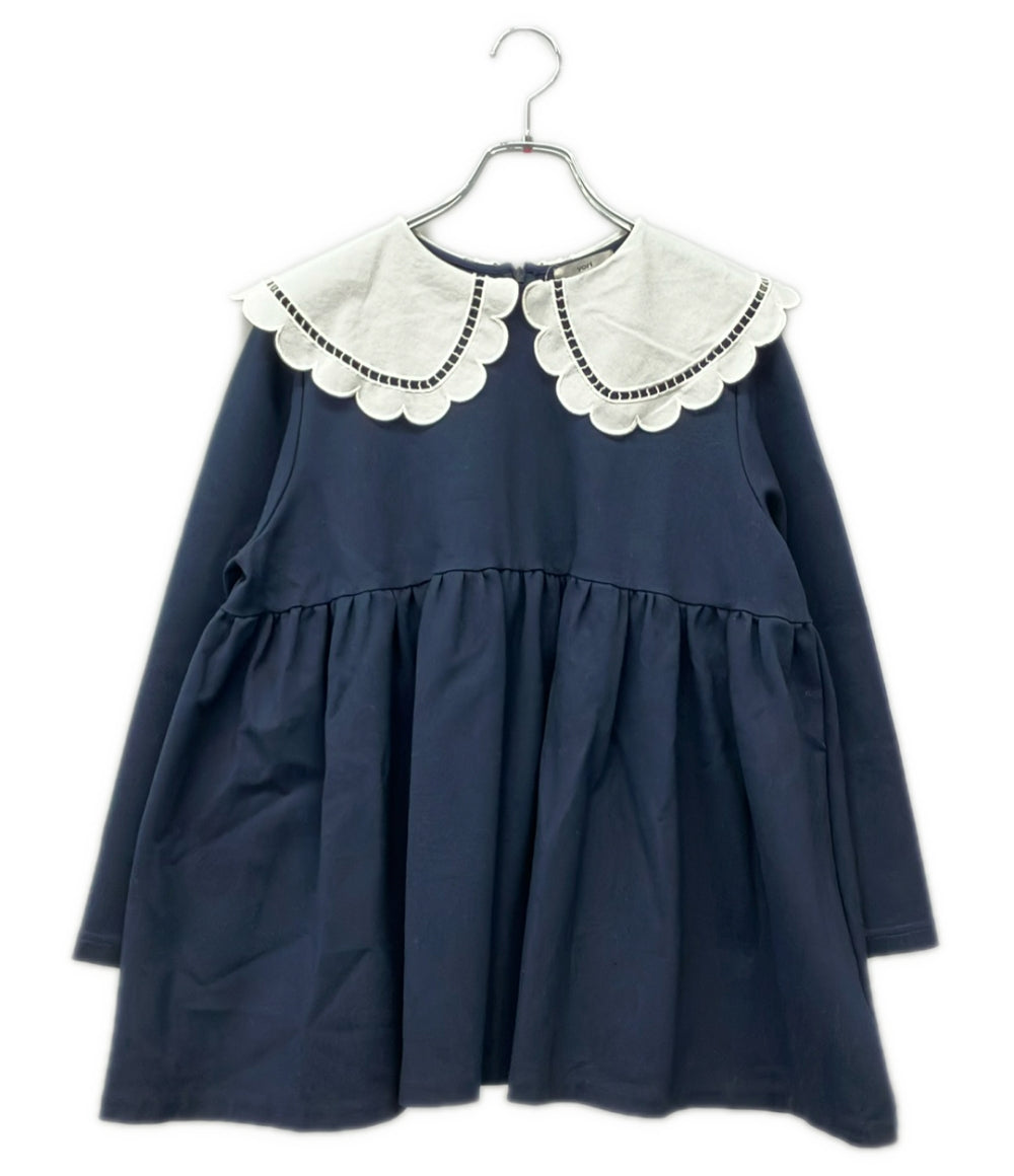 yori 長袖 スカラップカラーフレアカットブラウス レディース SIZE F (M) ヨリ