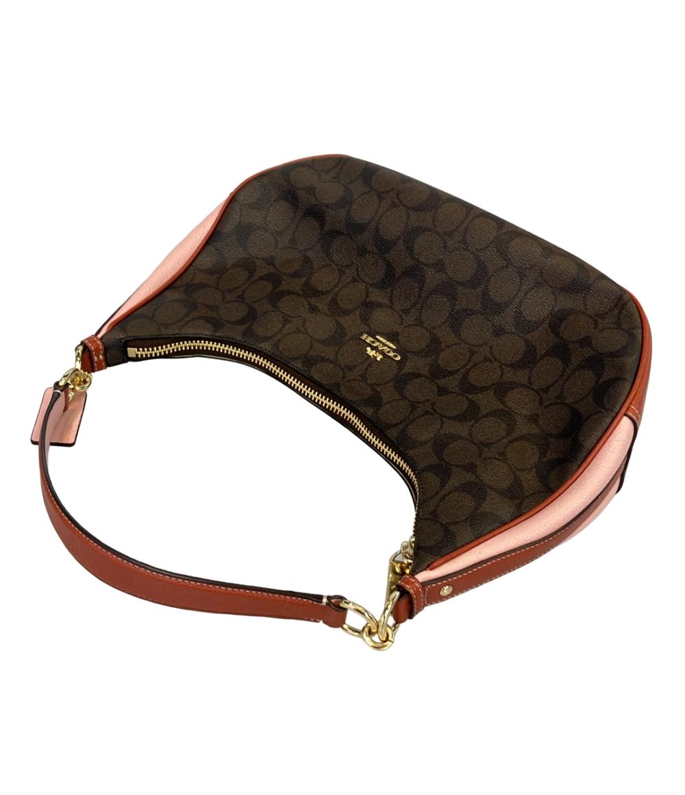 COACH 2way ショルダーバッグ 肩掛け 斜め掛け シグネチャー ホーボーバッグ F25897 レディース コーチ