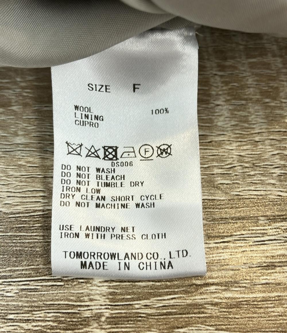 美品 GALERIE VIE ノーカラーコート 23-08-34-08003 レディース SIZE F (M) ギャルリーヴィー