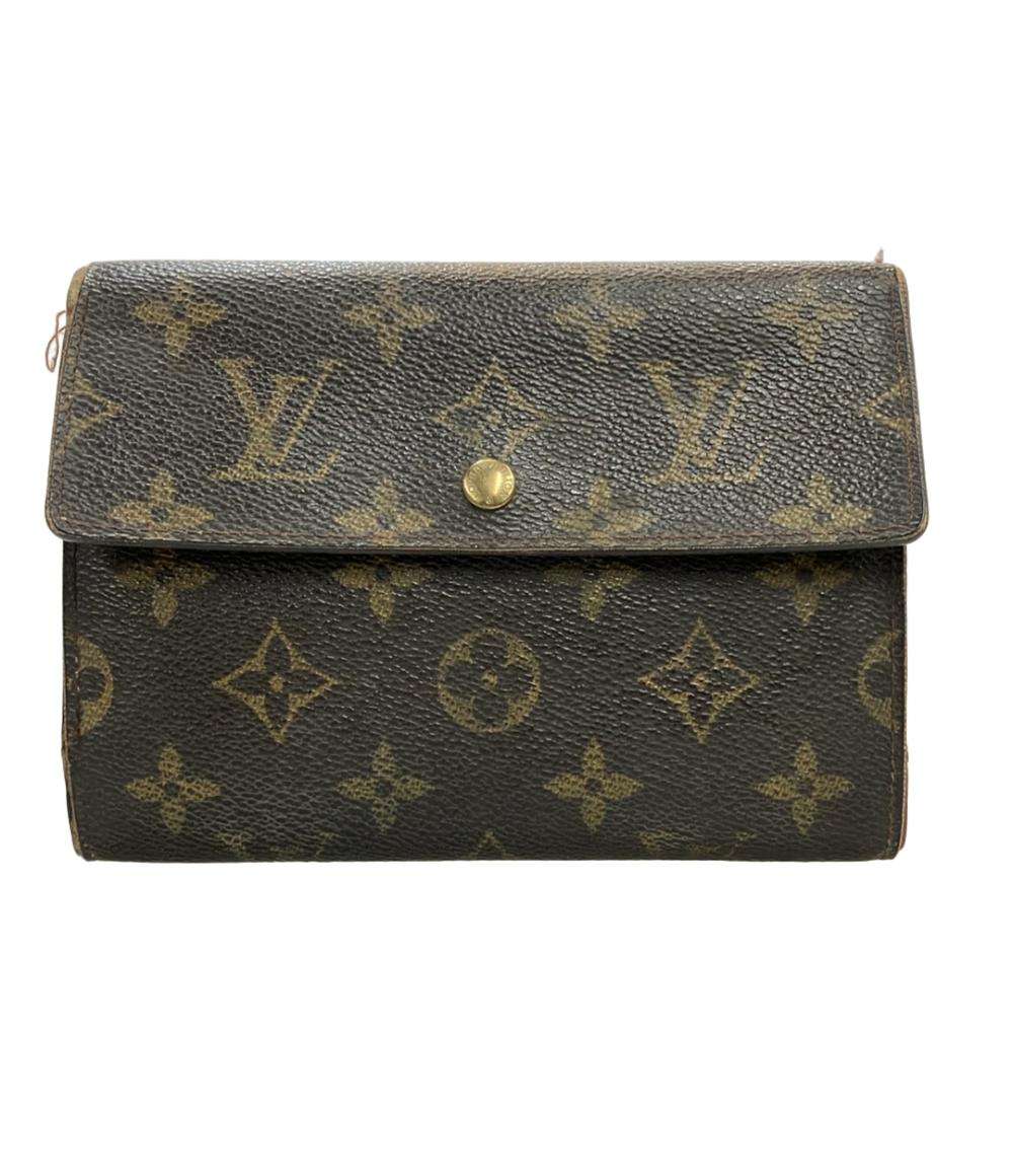 ルイ・ヴィトン 三つ折り財布 ポルトトレゾール エテュイパピエ モノグラム M61202 レディース LOUIS VUITTON