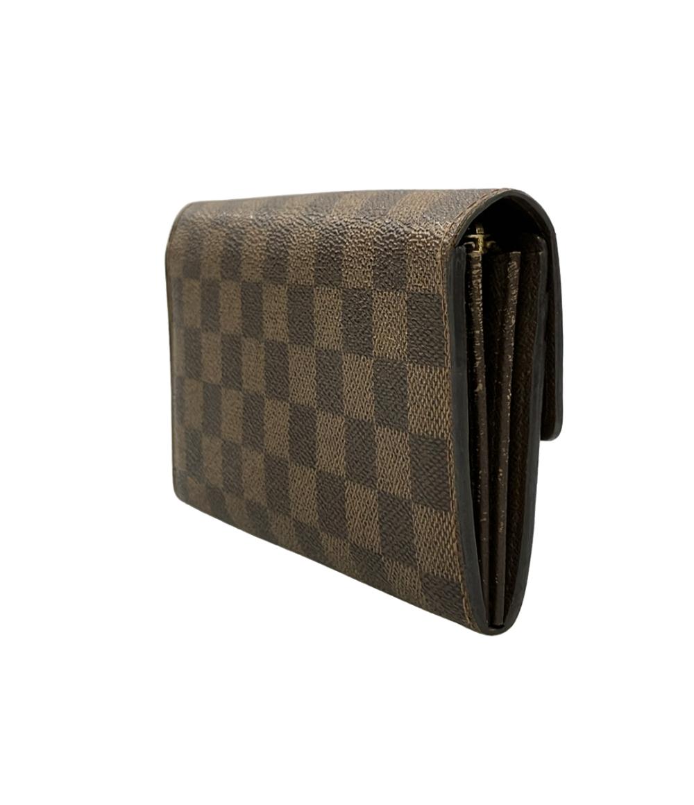 LOUIS VUITTON 長財布 ポルトフォイユ サラ ダミエ エベヌ N61734 メンズ レディース ルイ・ヴィトン