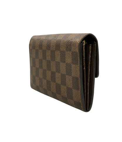 LOUIS VUITTON 長財布 ポルトフォイユ サラ ダミエ エベヌ N61734 メンズ レディース ルイ・ヴィトン