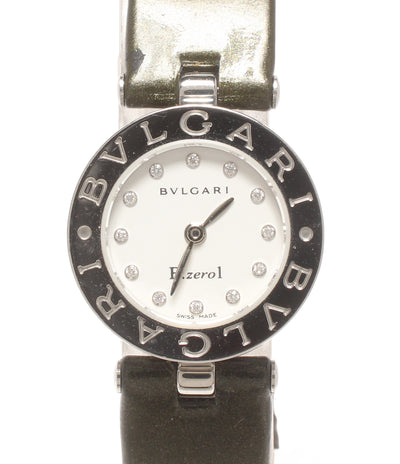 BVLGARI 腕時計 B-zero1 ダイヤインデックス クオーツ ホワイト BZ22S レディース ブルガリ
