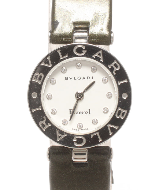 BVLGARI 腕時計 B-zero1 ダイヤインデックス クオーツ ホワイト BZ22S レディース ブルガリ