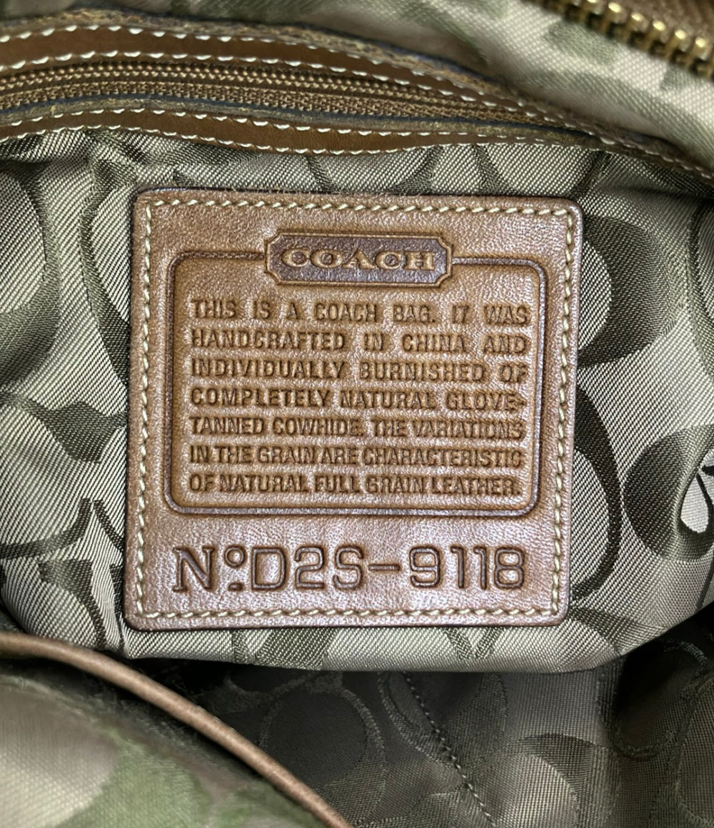 グレー レザー ボディバッグ COACH ショルダーバッグ 斜め掛け レザー 9118 レディース コーチ