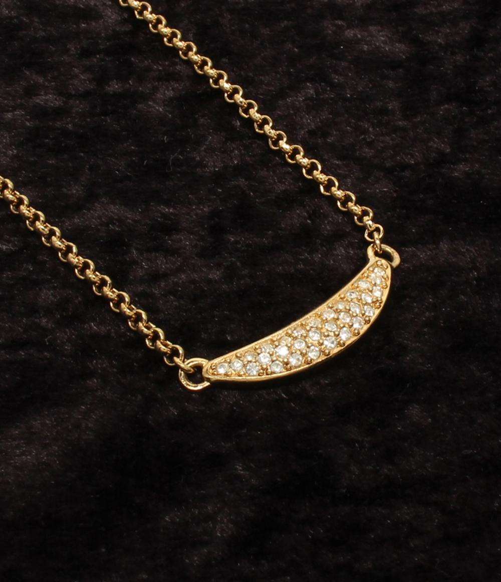 美品 Christian Dior ネックレス ラインストーン レディース クリスチャンディオール