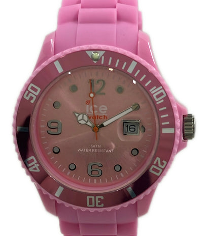 美品 ice watch 腕時計 クオーツ ピンク レディース メンズ アイスウォッチ