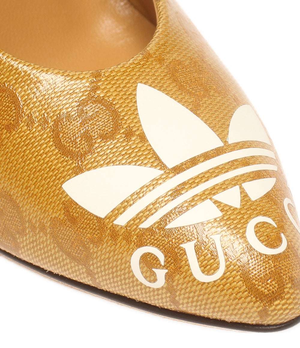 美品 グッチ パンプス アディダス adidas GGクリスタル 702221 レディース SIZE 35 1/2 Gucci
