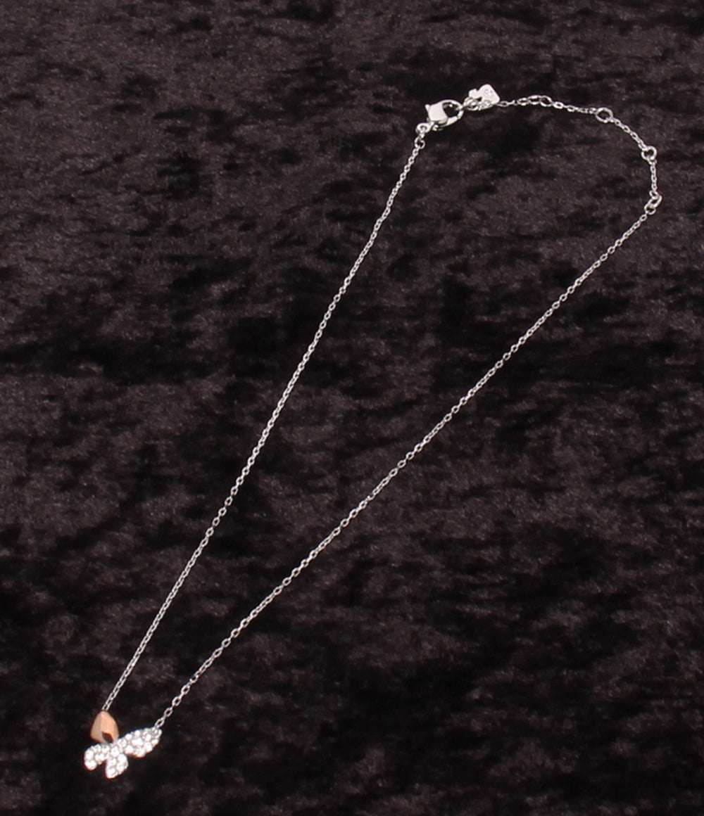 美品 SWAROVSKI ネックレス バタフライモチーフ 蝶モチーフ 5129693 レディース スワロフスキー