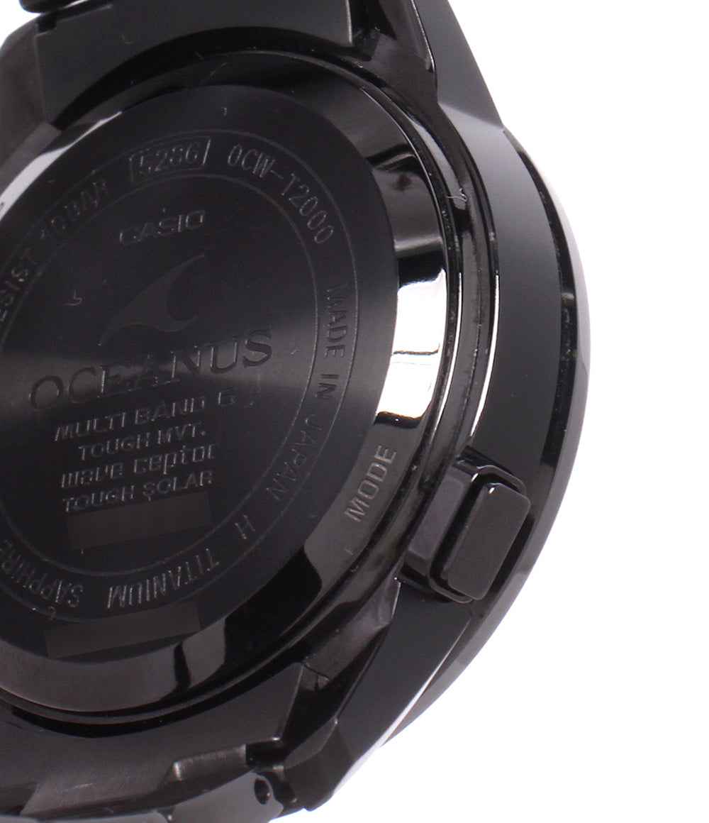 CASIO 腕時計 オシアナス OCEANUS ソーラー電波 ブラック OCW-T2000 メンズ カシオ