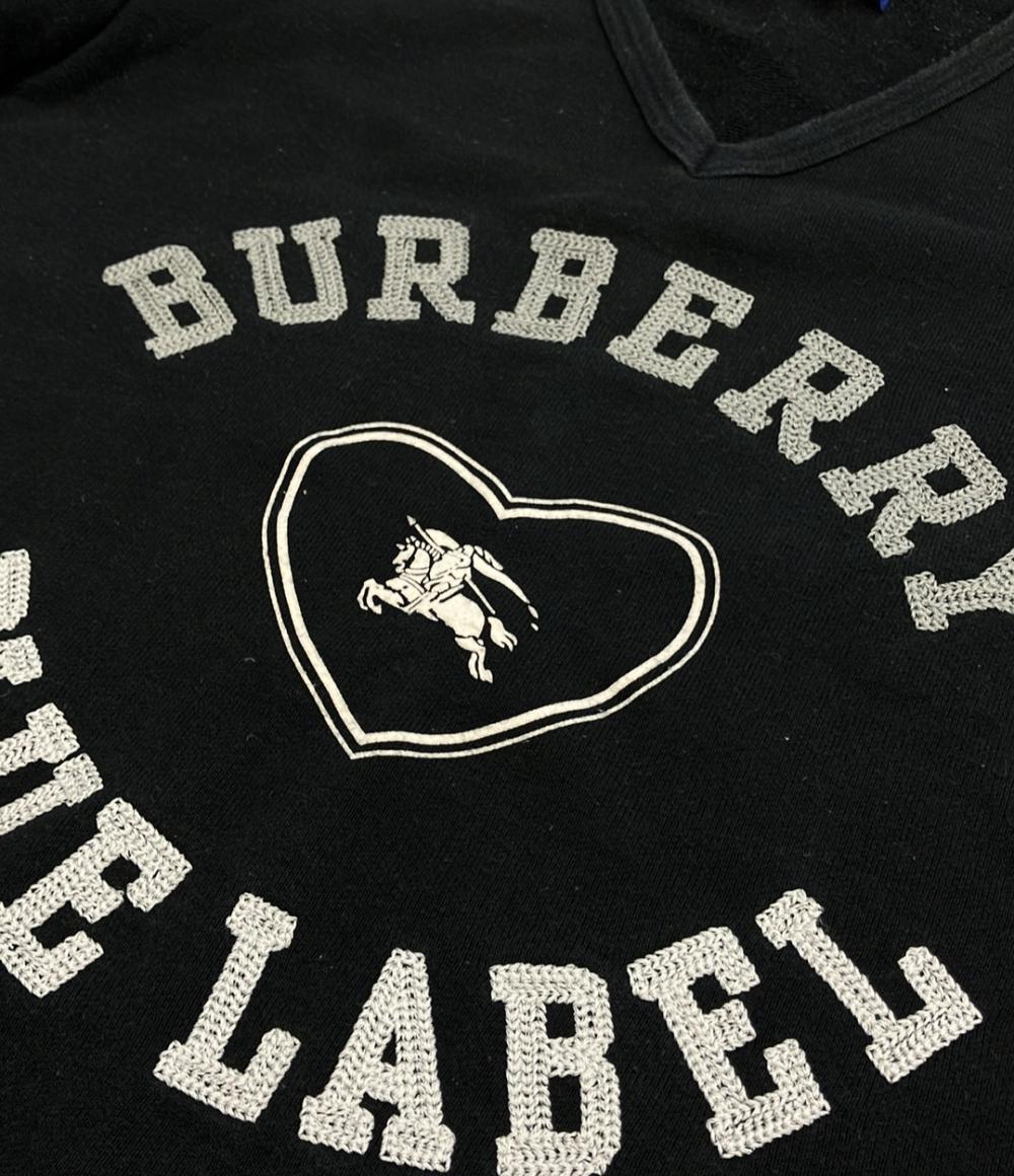 バーバリーブルーレーベル 長袖ロゴTシャツ FA585-122-09 レディース SIZE 38 (S) BURBERRY BLUE LABEL