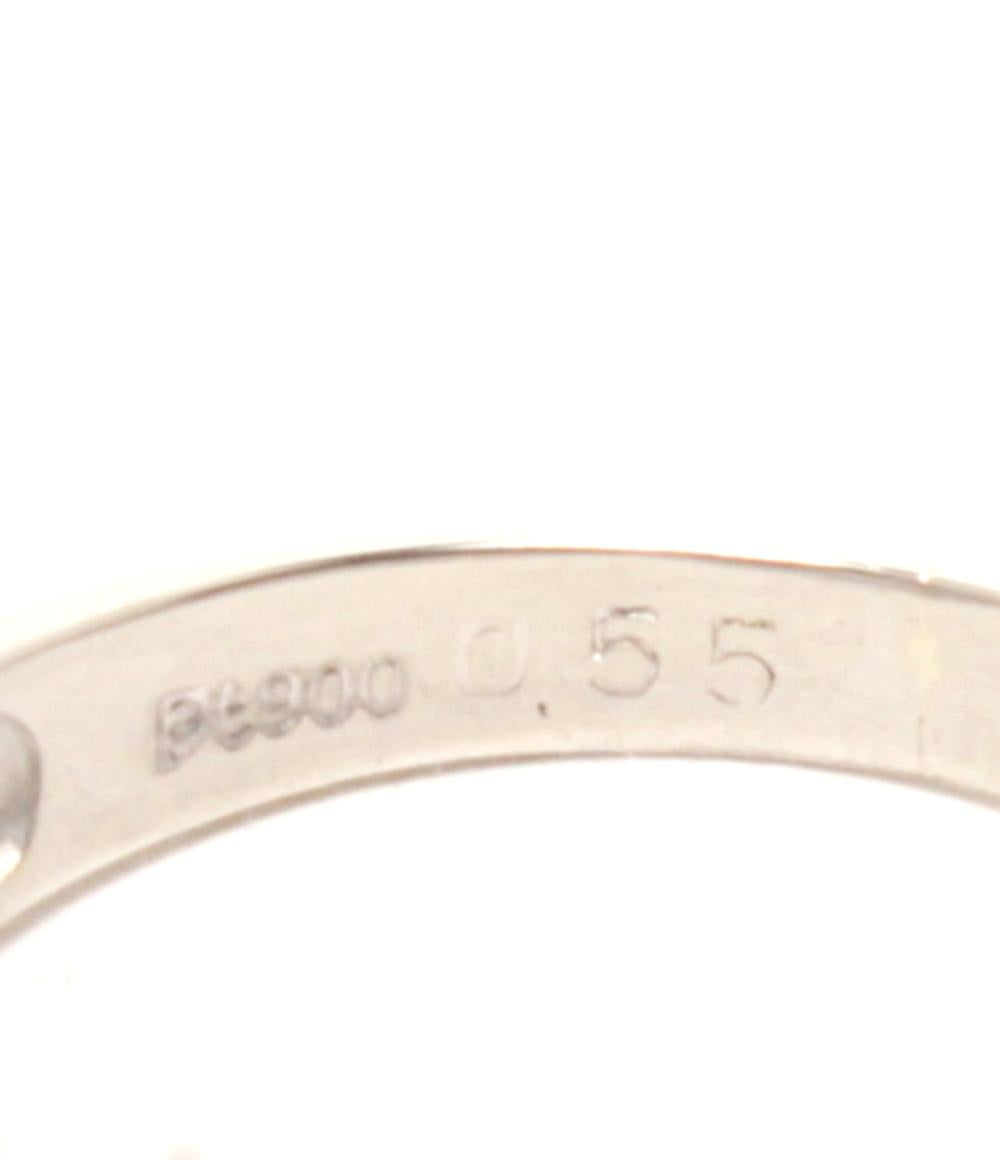 美品 リング 指輪 Pt900 サファイア 0.55ct ダイヤ 0.14ct レディース SIZE 10号