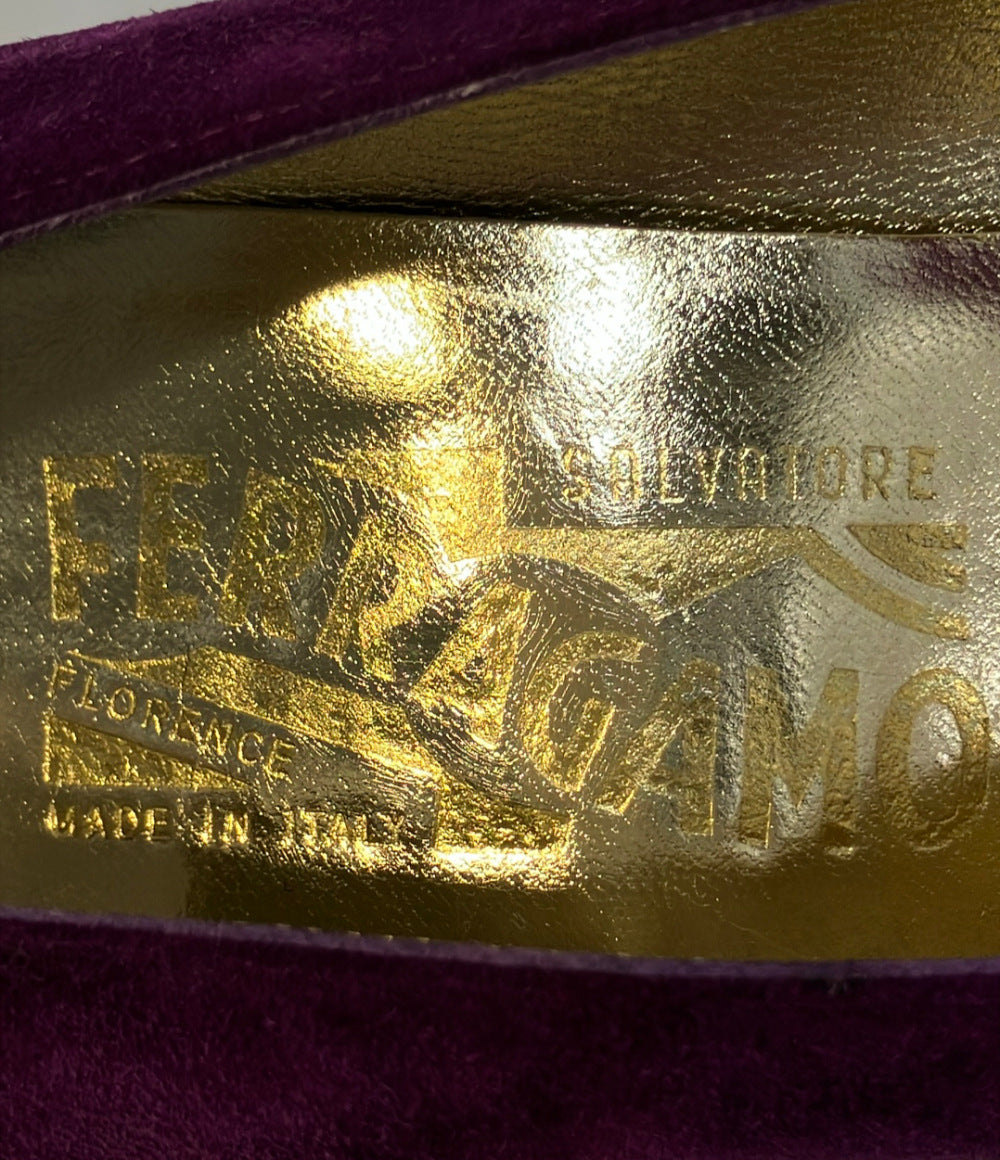 Salvatore Ferragamo スウェードパンプス DF 24146 171 レディース SIZE 8 サルヴァトーレフェラガモ