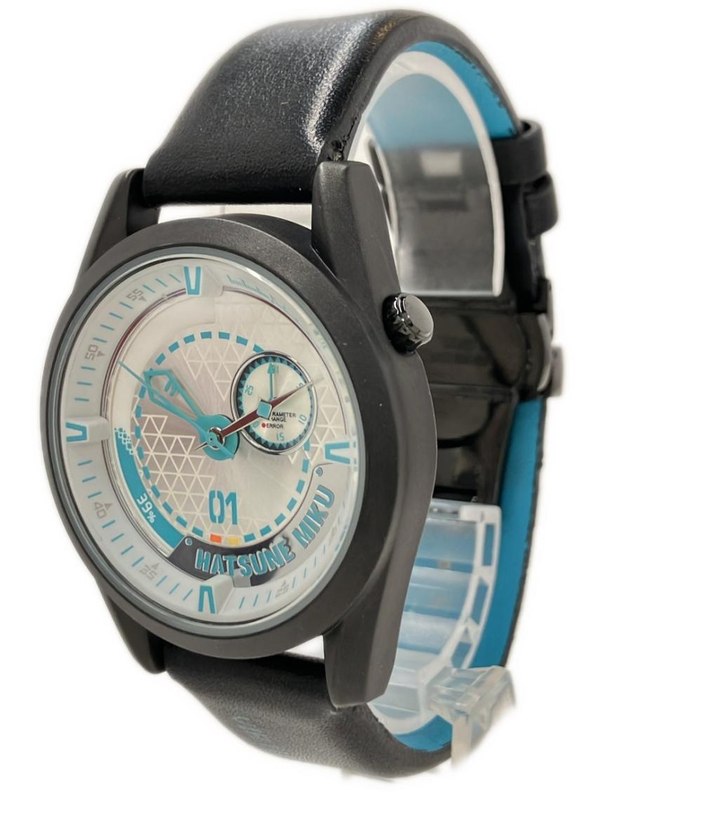 腕時計 初音ミク クオーツ シルバー メンズ XINGYUNSHI