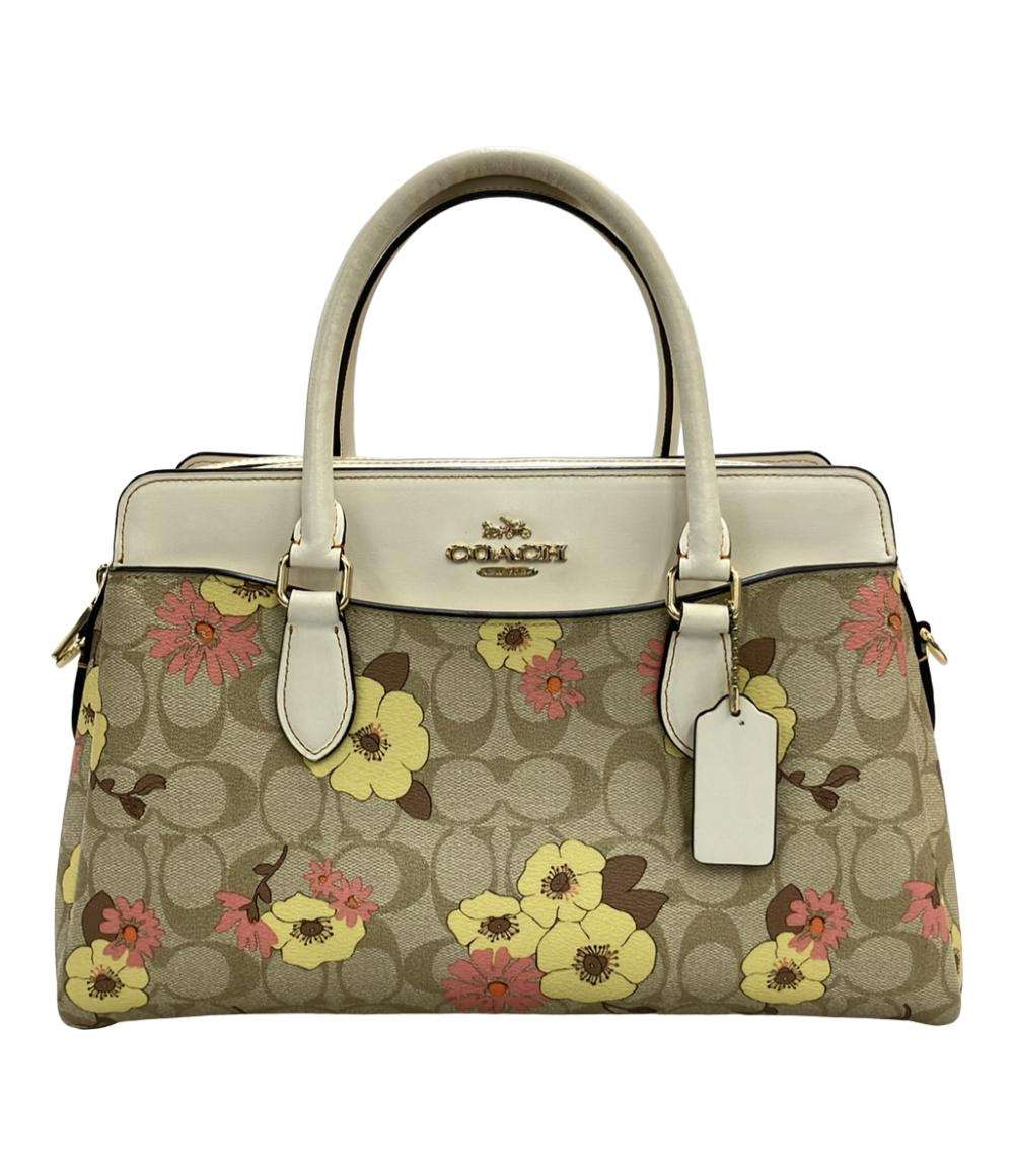 コーチ ハンドバッグ ショルダーバッグ 2WAY キャンバス フローラル クラスター プリント ダーシー キャリーオール シグネチャー CH345 レディース