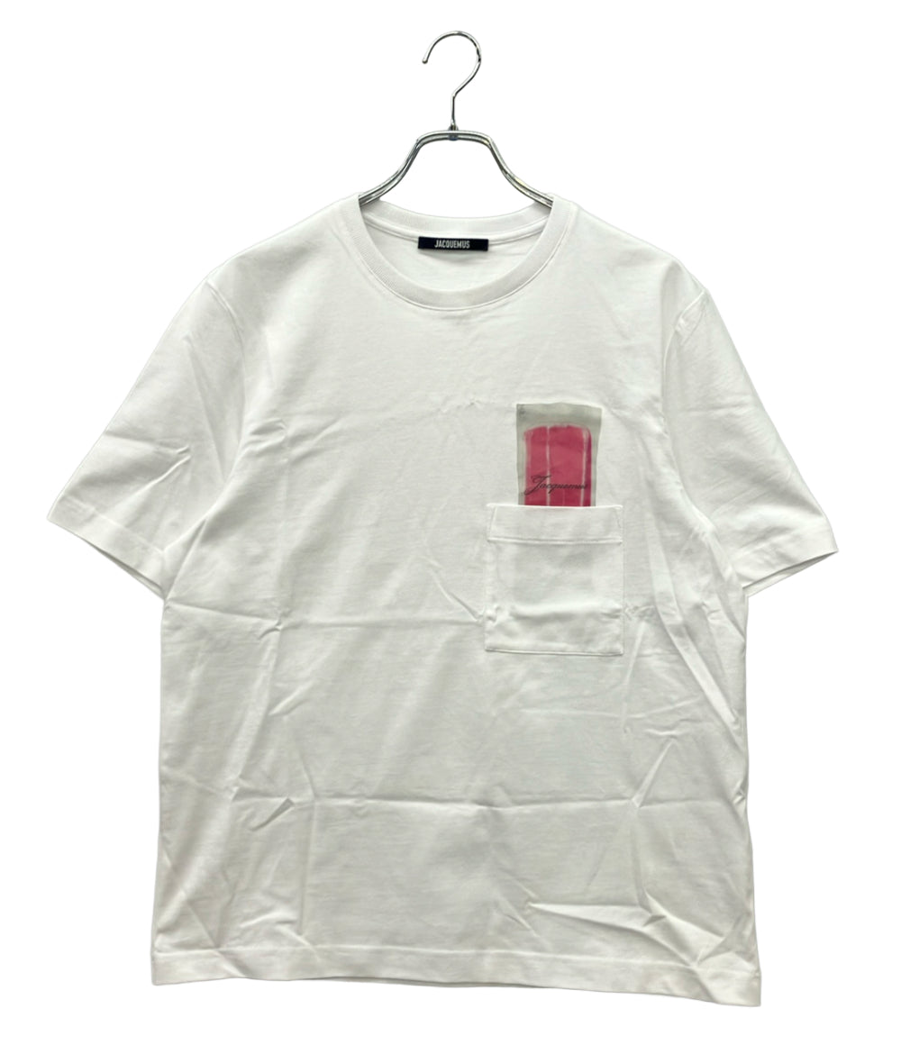 美品 JACQUEMUS 半袖Tシャツ 胸ポケット 255JS321 メンズ SIZE M ジャックムー