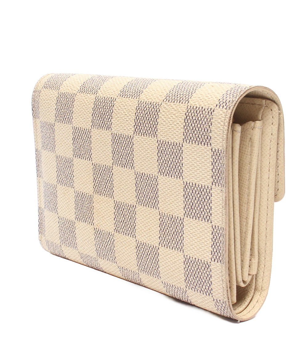 LOUIS VUITTON 三つ折り財布 ポルトフォイユ アレクサンドラ ダミエアズール N63068 レディース ルイ・ヴィトン