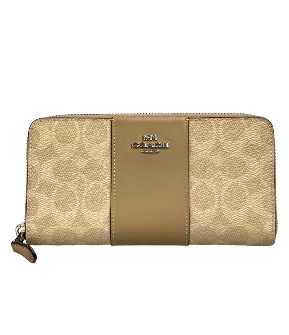 COACH ラウンドファスナー長財布 シグネチャー 31546 レディース コーチ